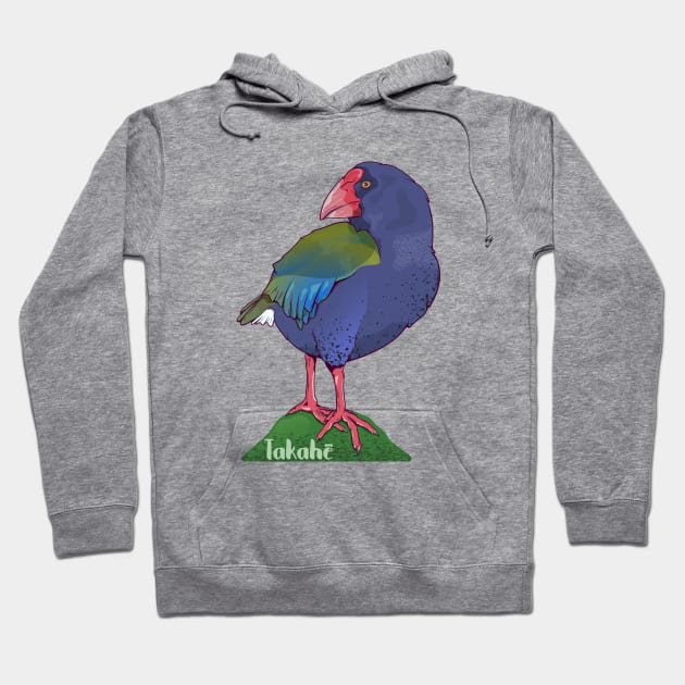 Takahe NZ Bird Hoodie by mailboxdisco